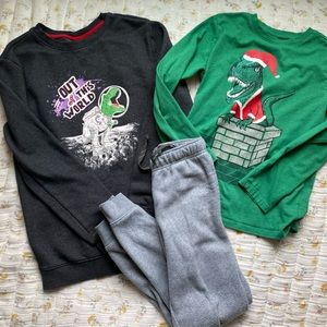 Cat & Jack dinosaur outfit bundle